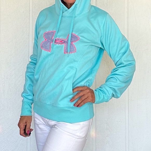 UNDER ARMOUR STORM SEMI FITTED HOODIE SWEATSHIRT SIZE MEDIUM - Picture 2 of 12